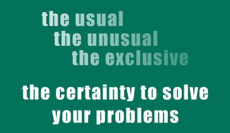 the usual - the unusual - the exclusive